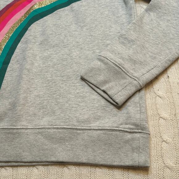 Crewcuts Gray Rainbow Sweatshirt sz 12 - Picture 3 of 5